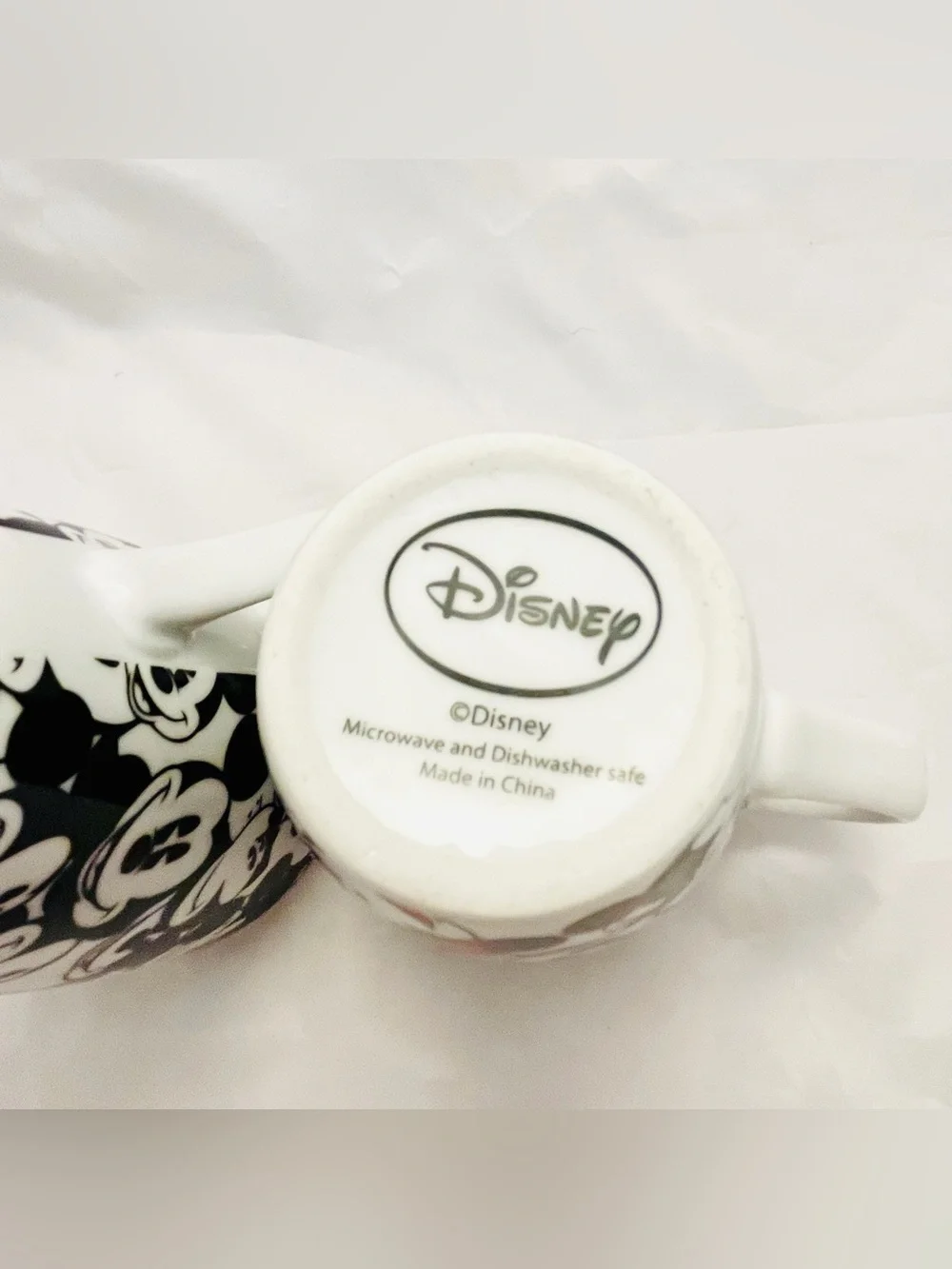 Disney Set of 2 Mickey & Minnie Mouse All Over Coffee Mugs, Vintage